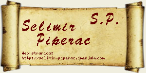 Selimir Piperac vizit kartica